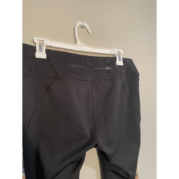 Athleta Black Asym Mesh Sonartight Athletic Leggings Size Large - Picture 11 of 15
